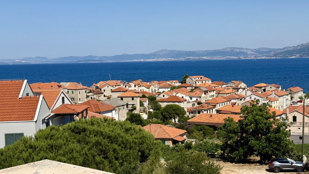 Aussicht vom Balkon im Loft Apartment Postira